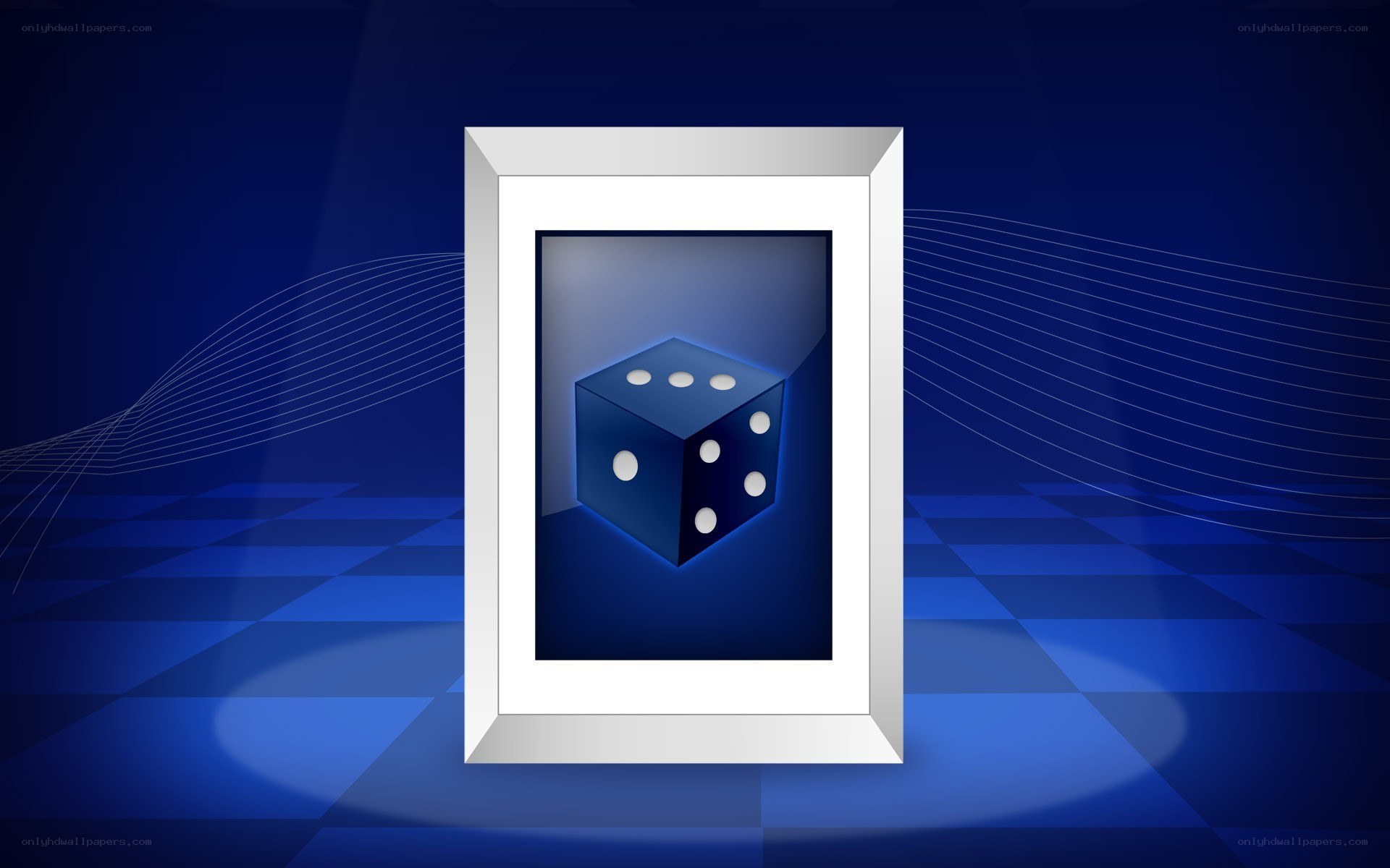 Dice in a frame