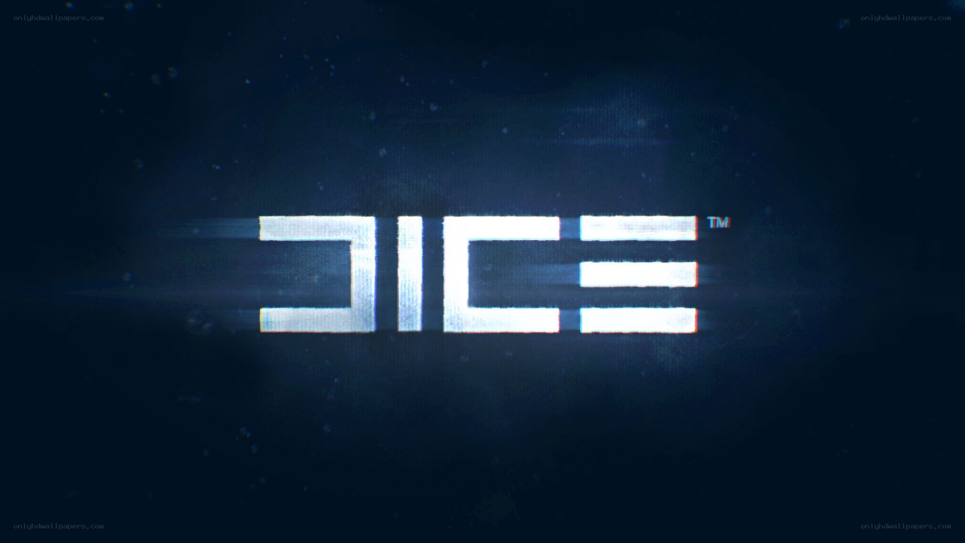 DICE logo with glitch effect