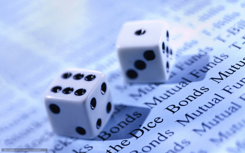 Dice on financial document