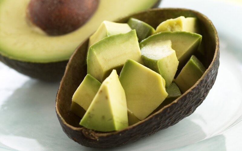 Diced Avocado in Shell