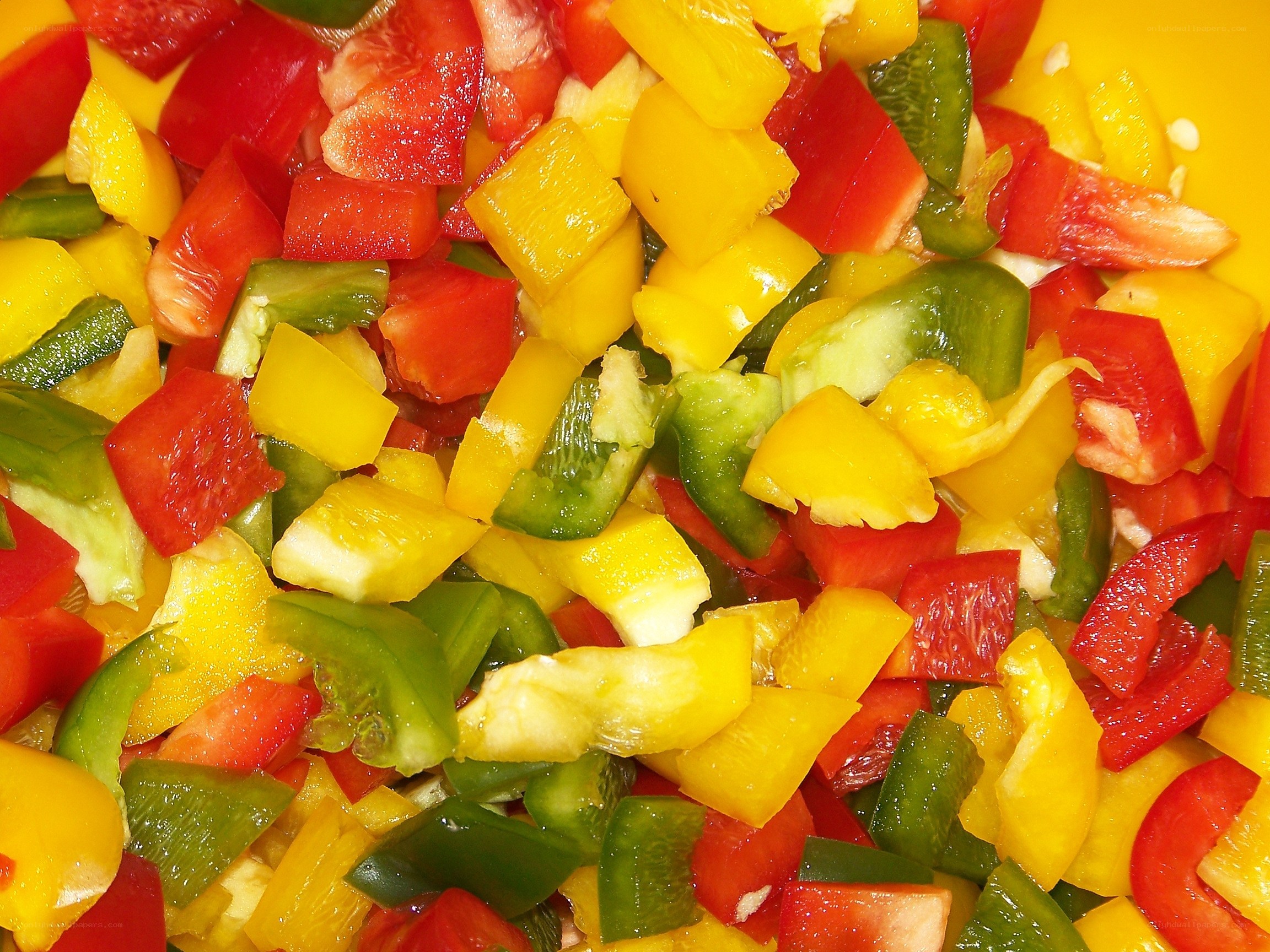 diced bell peppers