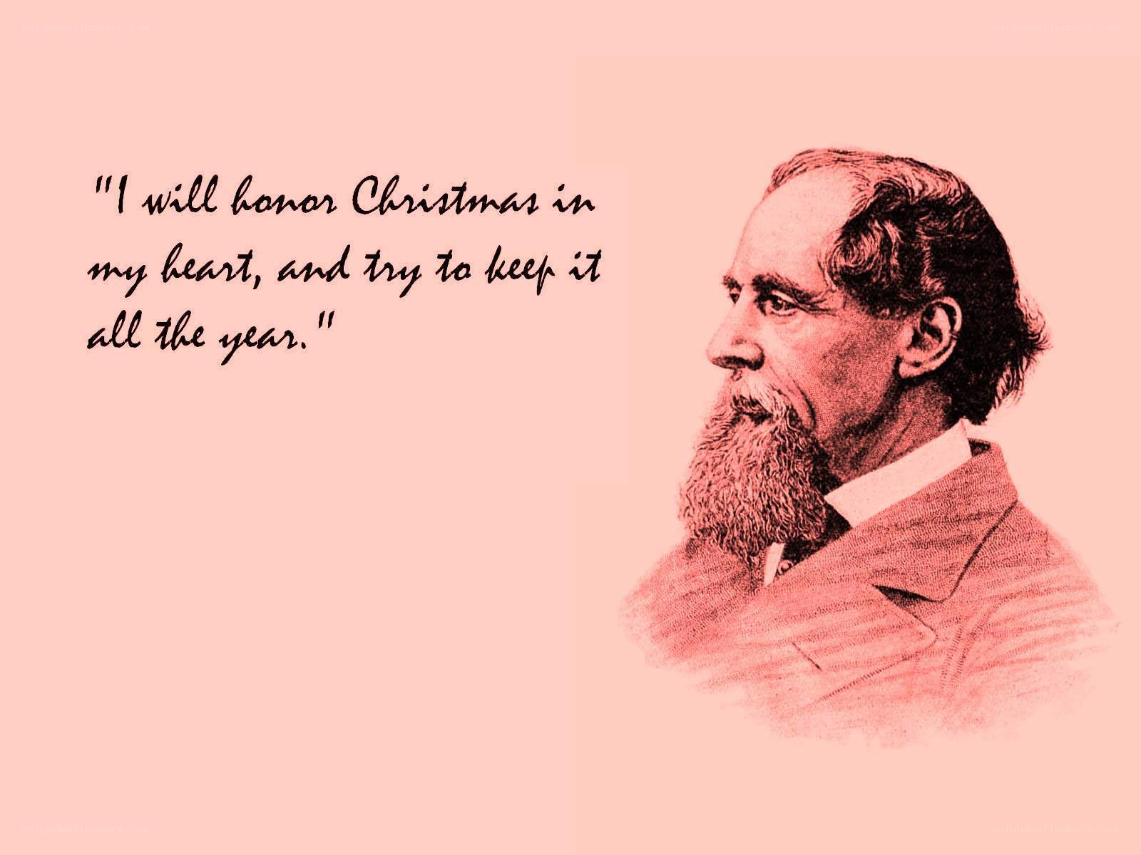 Dickens quote on Christmas