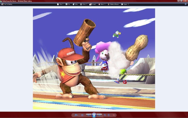 Diddy Kong in action