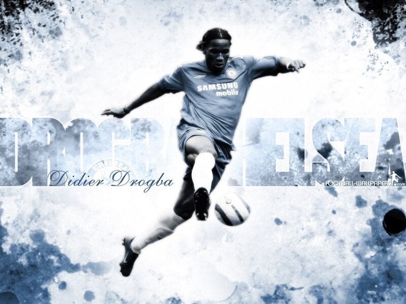 Didier Drogba in action