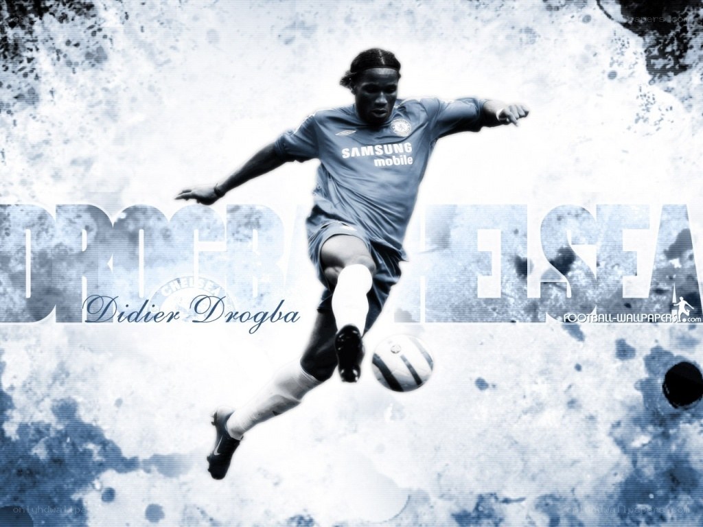 Didier Drogba in action