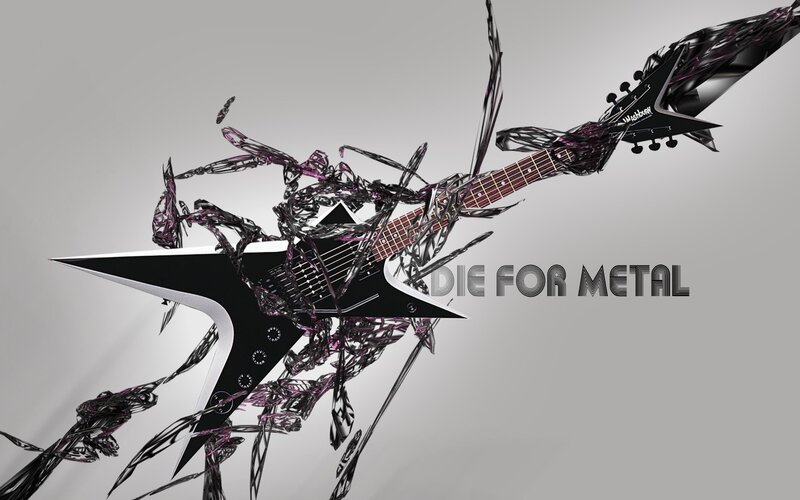Die For Metal guitar art