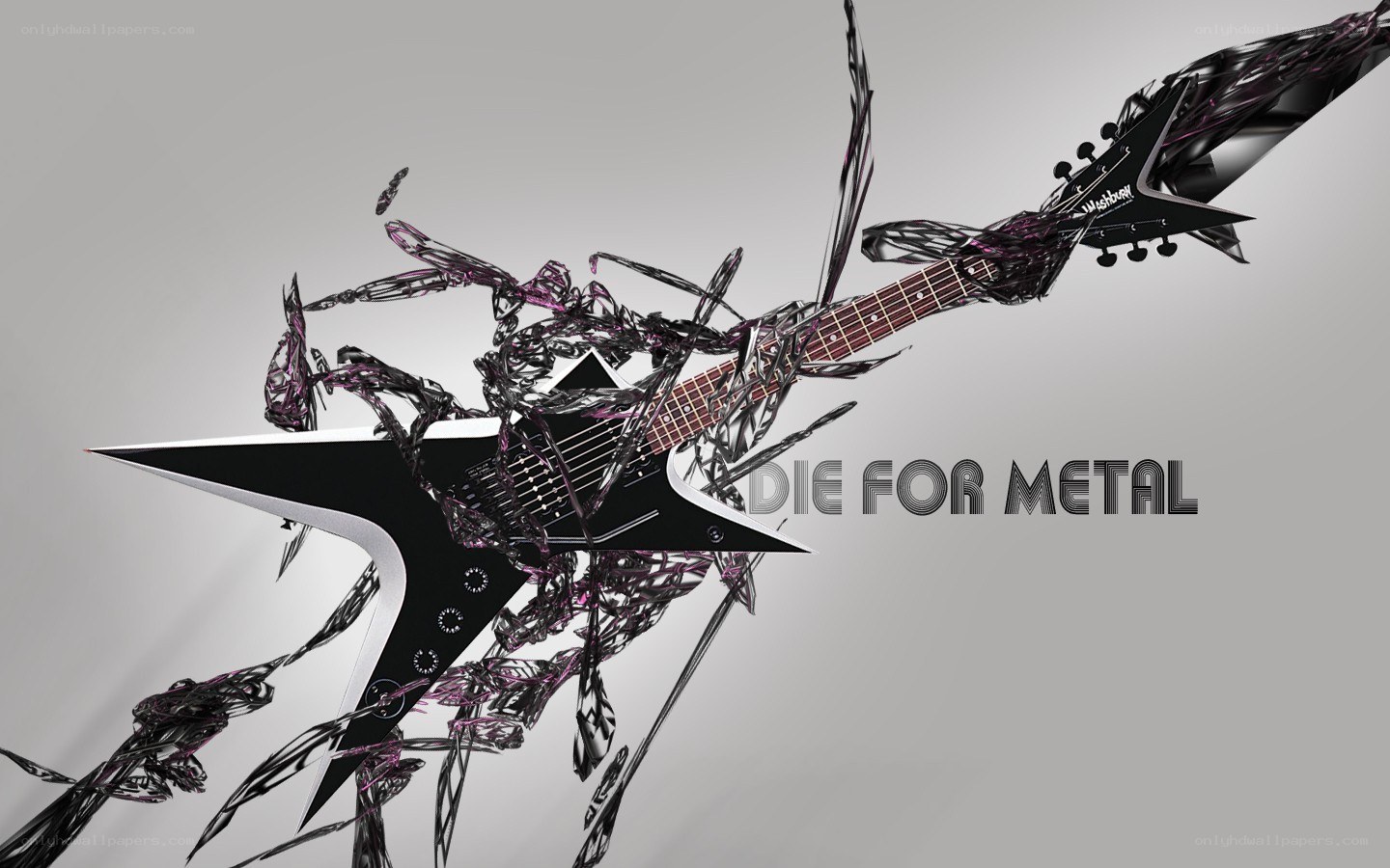 Die For Metal guitar art