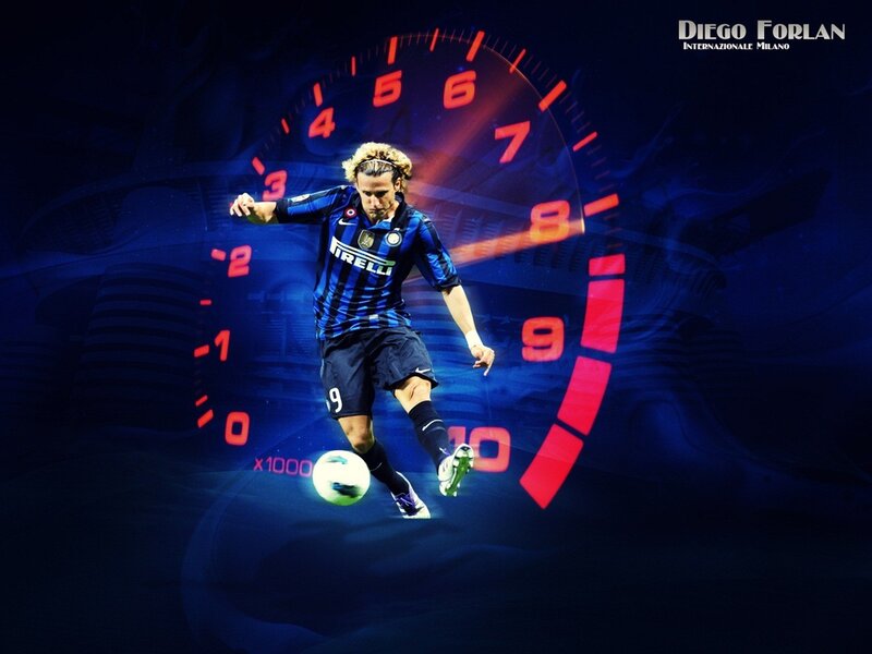 Diego Forlan in action