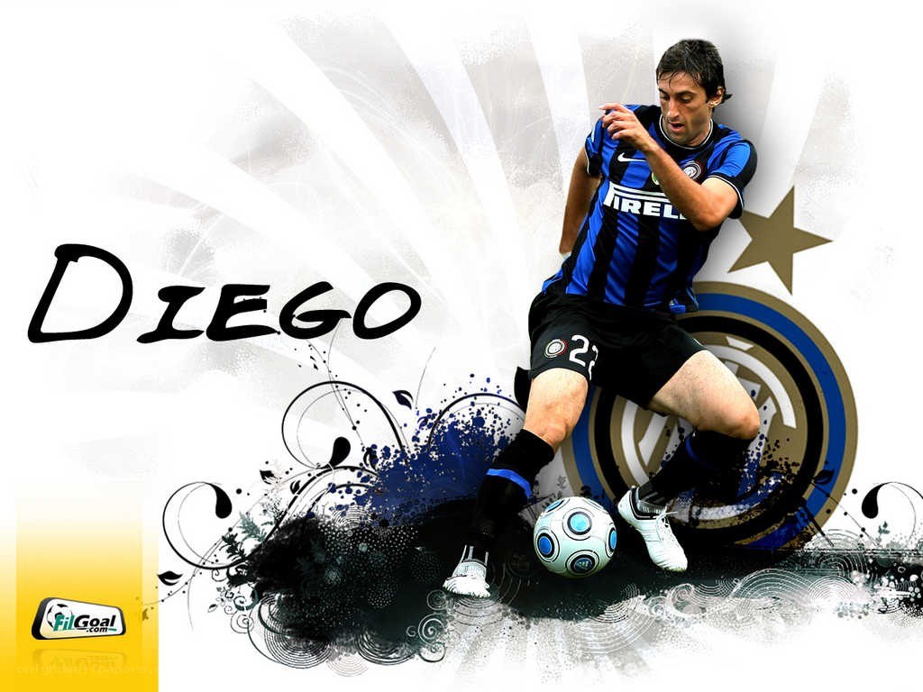 Diego Milito in Inter Milan kit