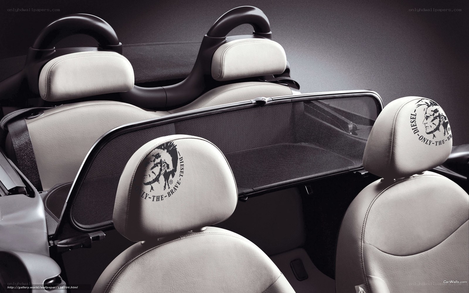 Diesel-branded car interior