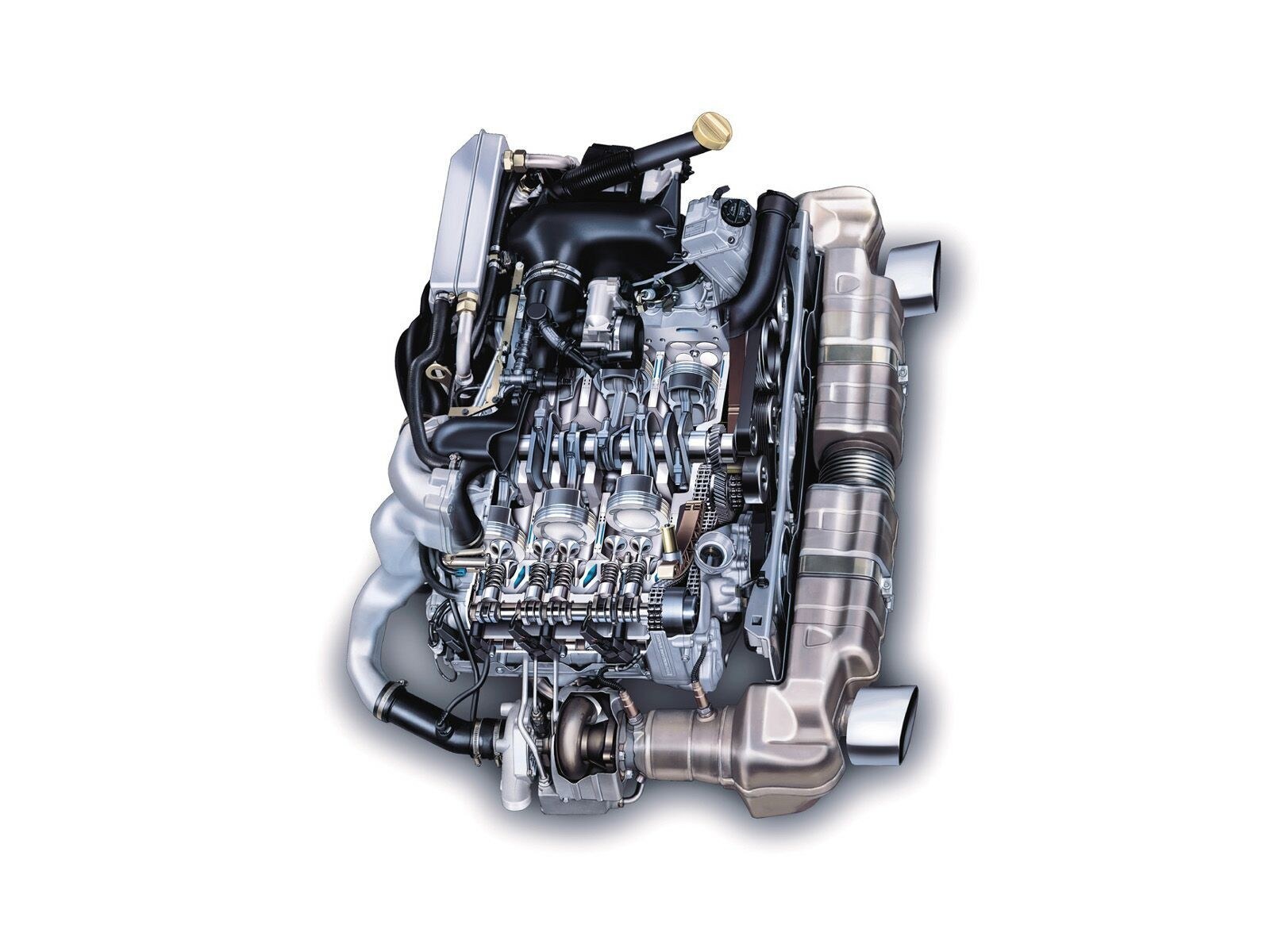 diesel engine cutaway