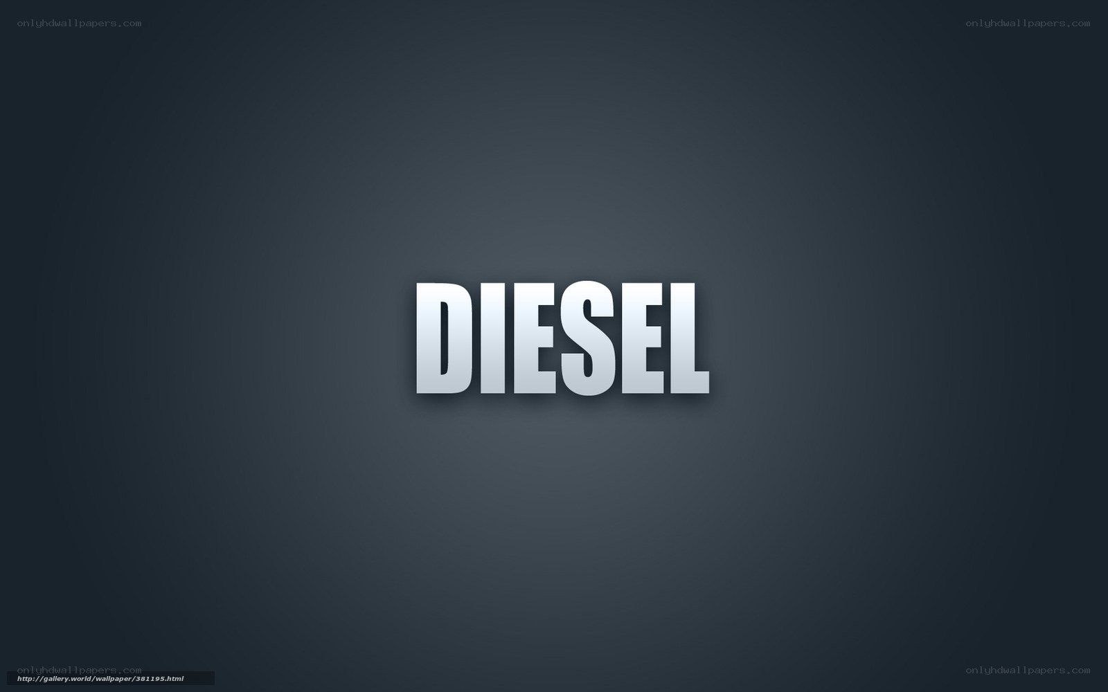 Diesel logo on dark background