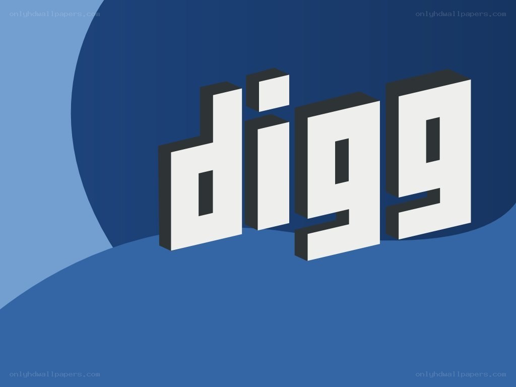 digg logo on blue background