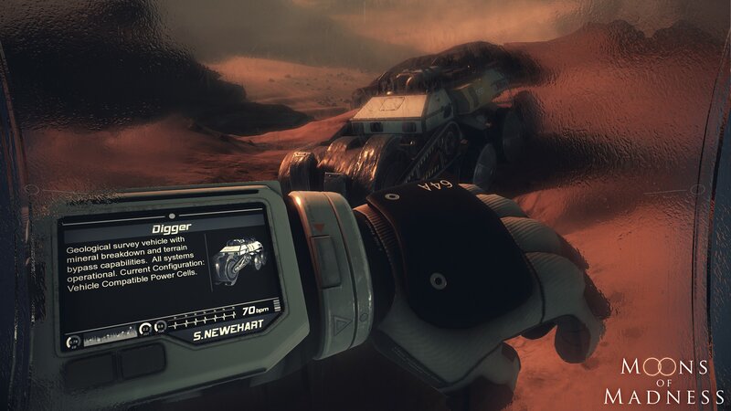 Digger Vehicle in Desert