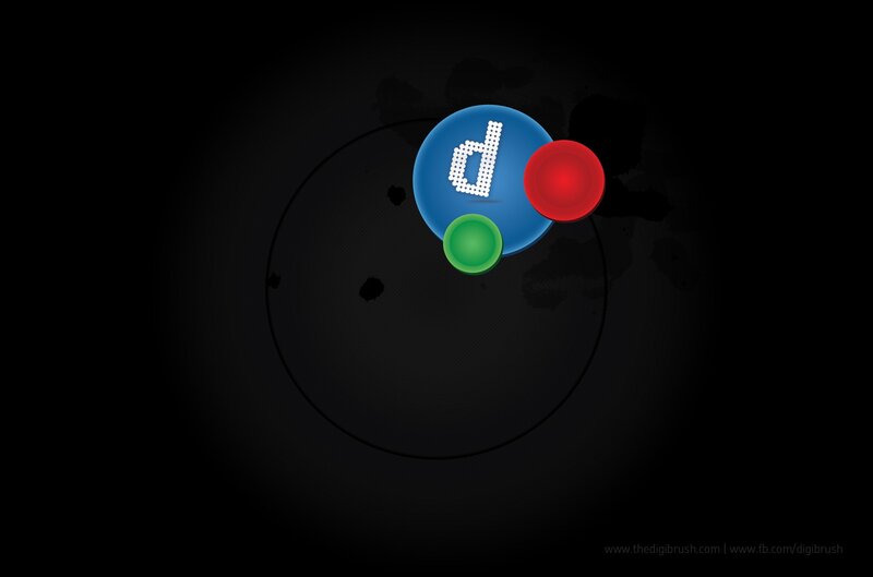 DigiBrush logo on dark background