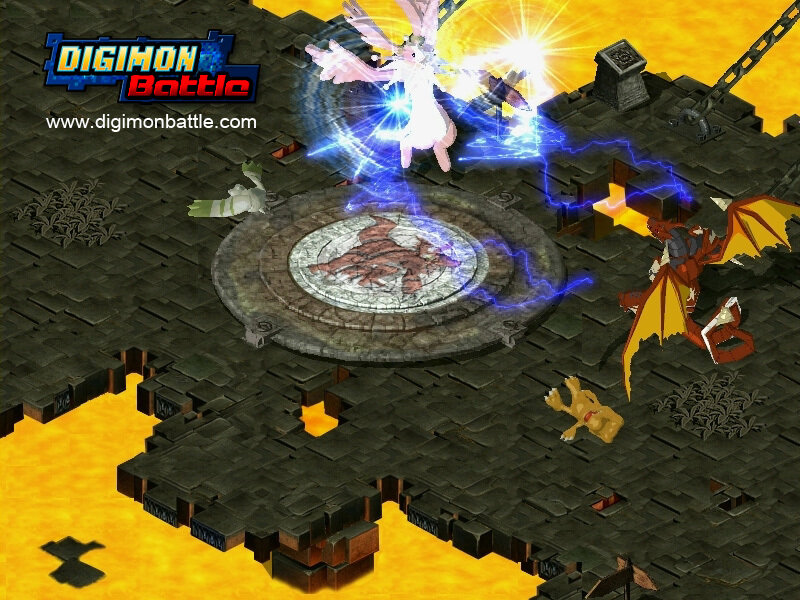 Digimon Battle game scene