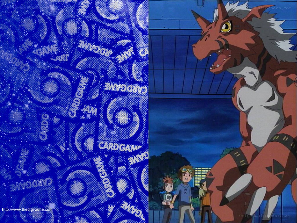 Digimon card game scene