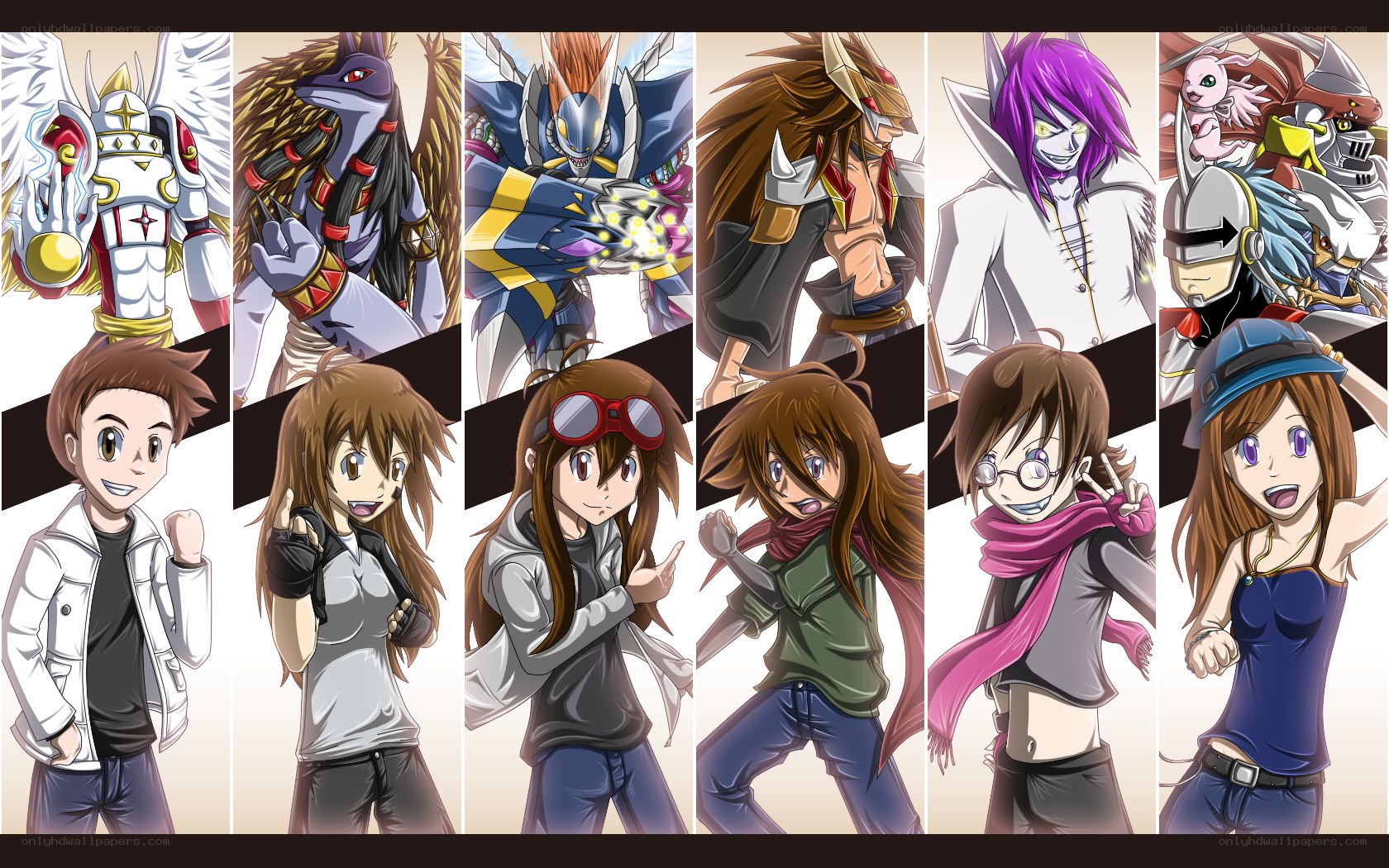 Digimon characters and partners
