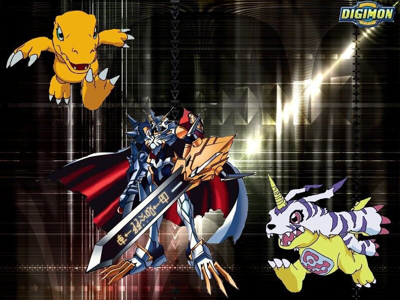 Digimon characters in action