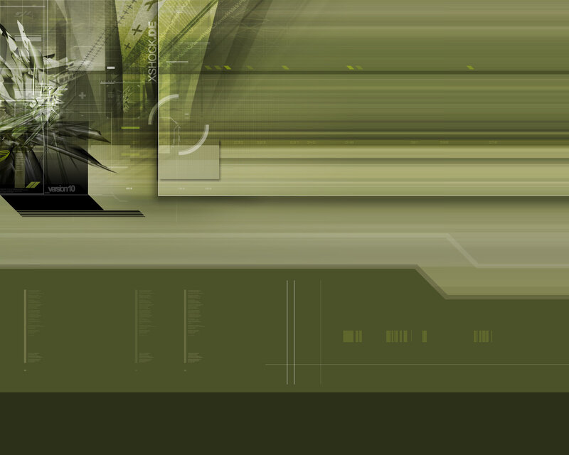 Digital Abstract Design — Green, Technological