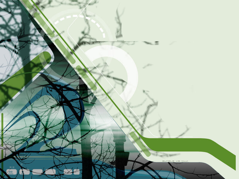 Digital Abstract Design — Green