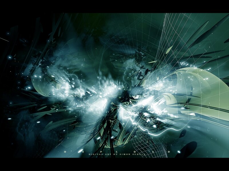 digital abstract energy explosion