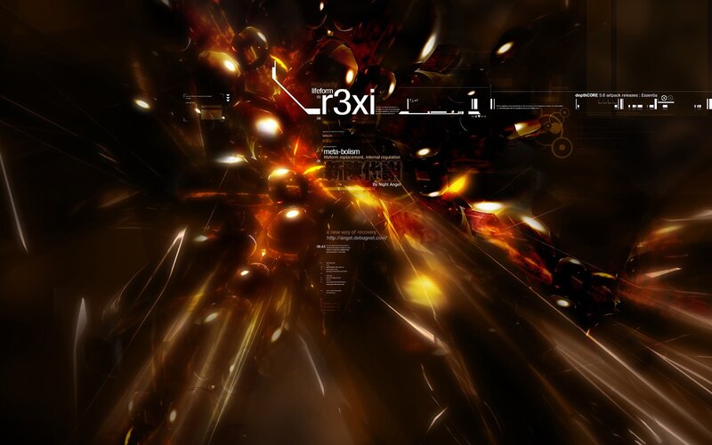 digital abstract explosion