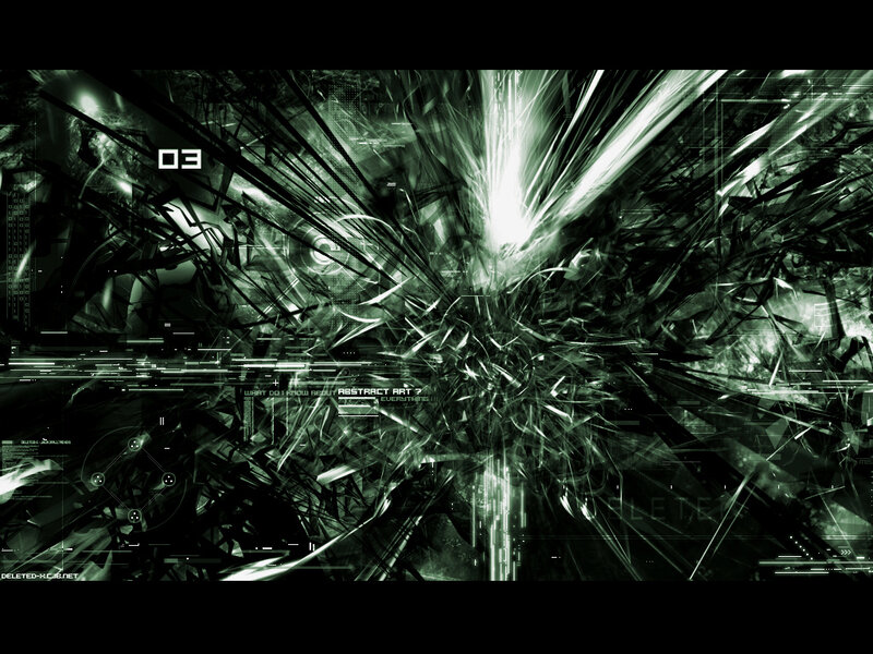 digital abstract explosion