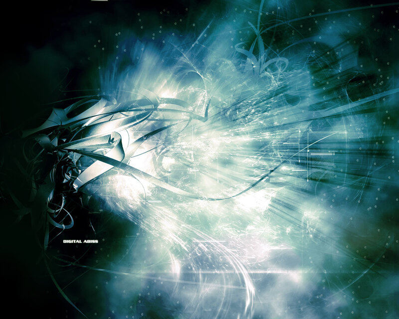 digital abstract light burst