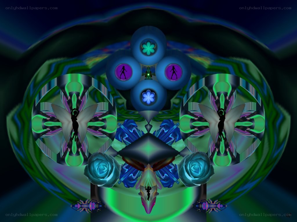 digital abstract mandala
