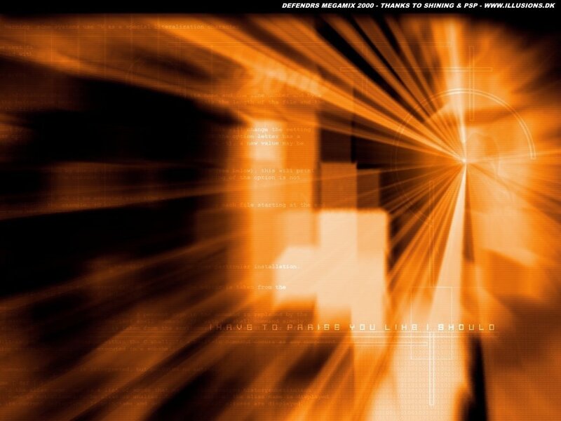 digital abstract orange background
