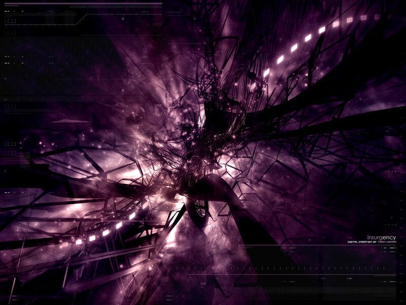 digital abstract purple design