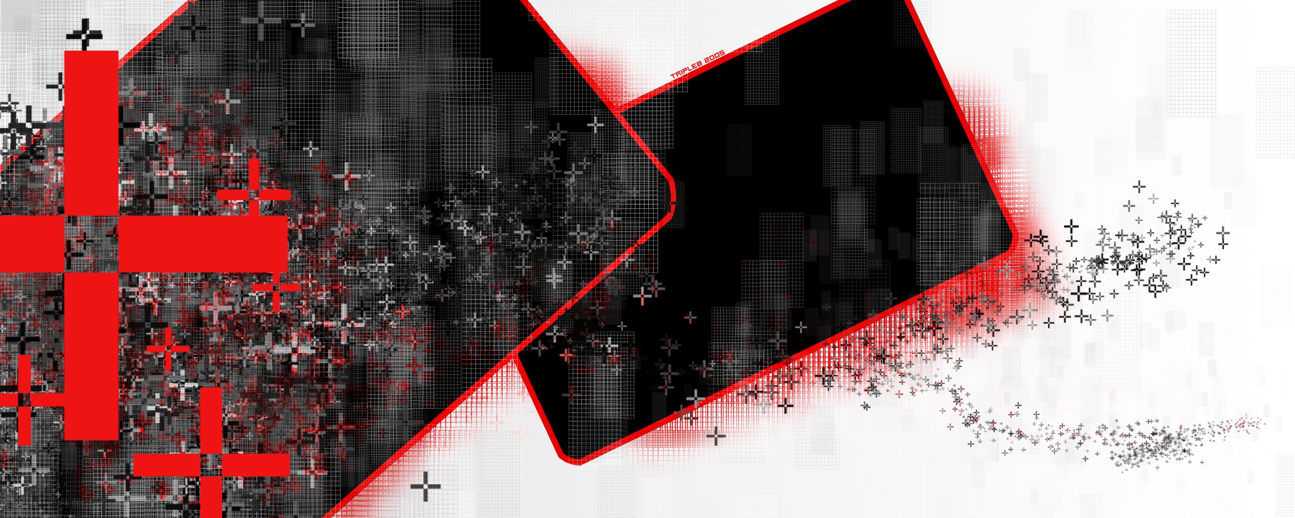 digital abstract red and black design