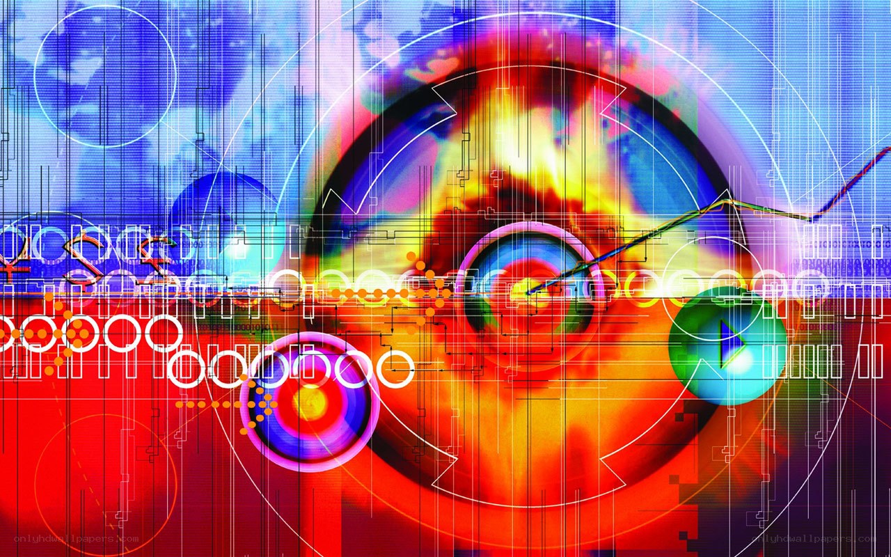 digital abstract technology art