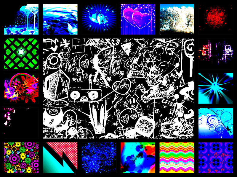 Digital Art Collage — Blue