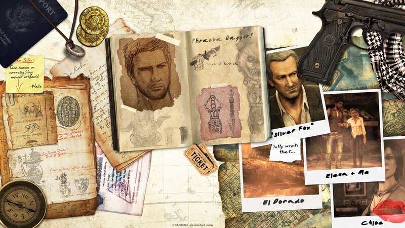 Digital Art Collage — Brown, Mysterious