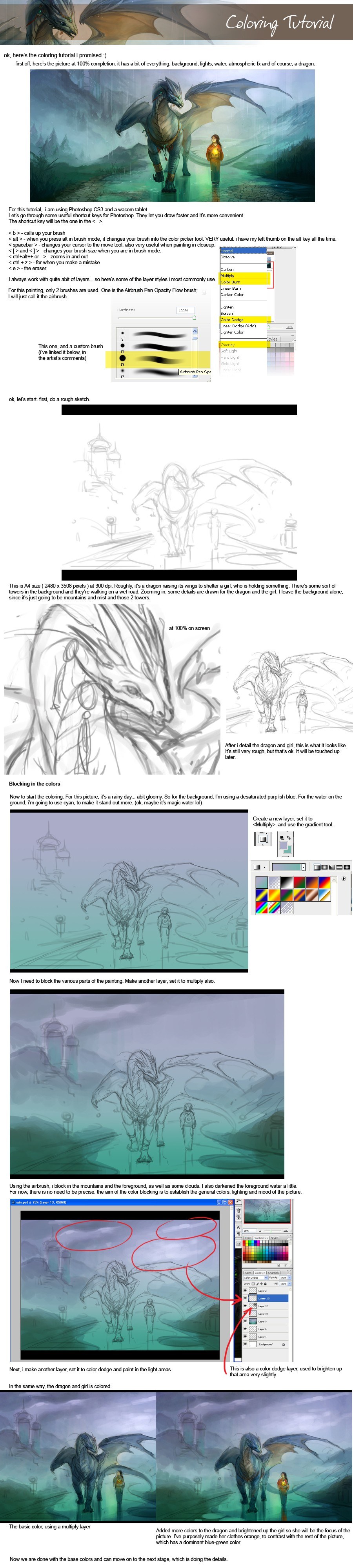 digital art coloring tutorial