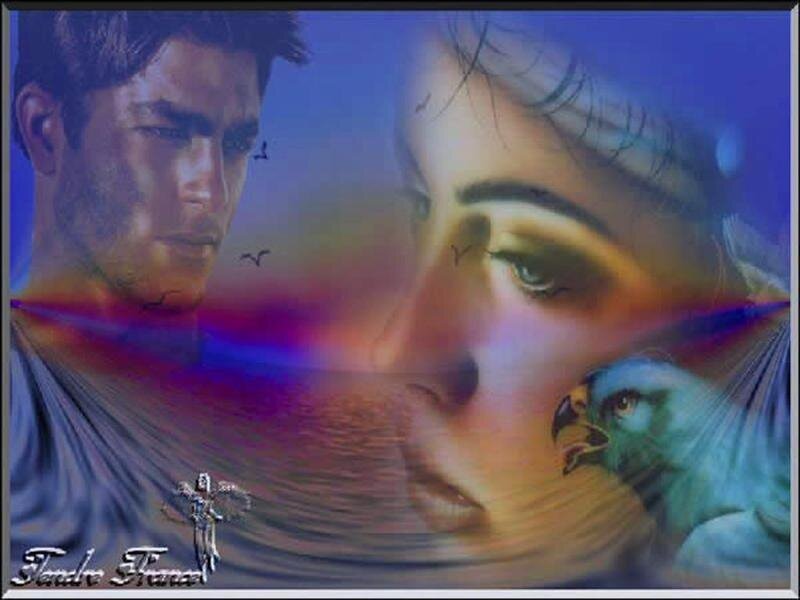 digital art of a couple