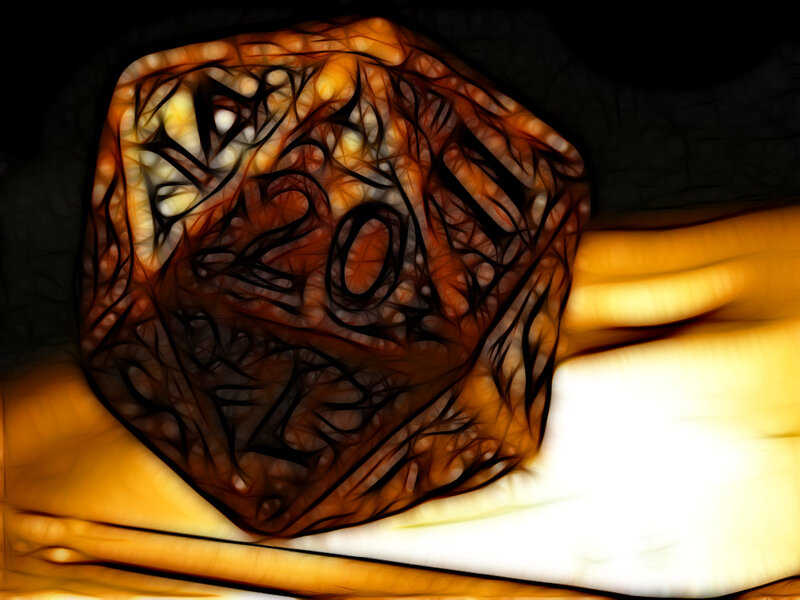 digital art of a d20 die