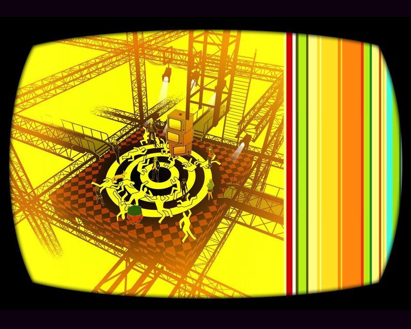 digital art of a stage with figures