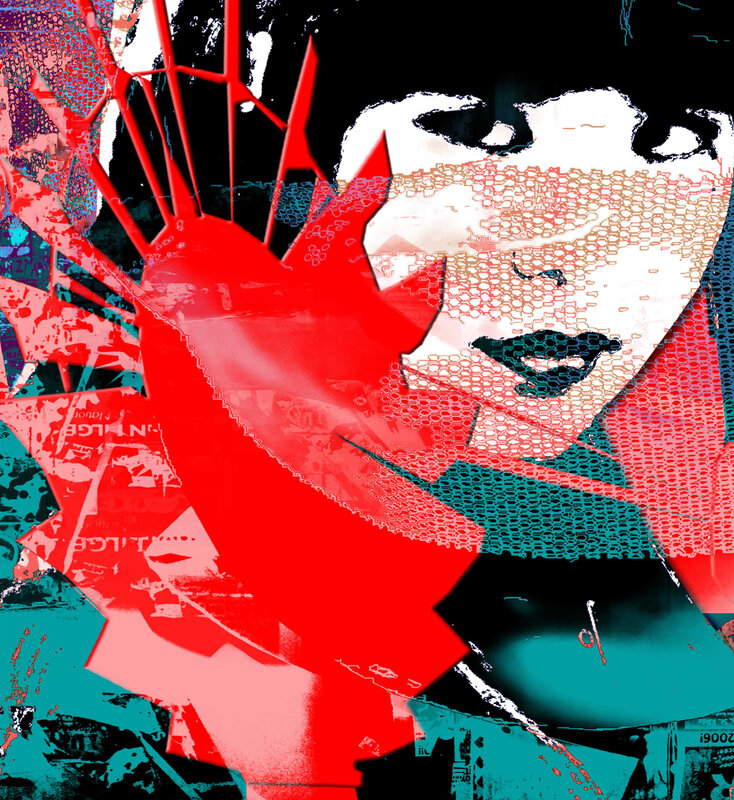 digital art of a woman's face