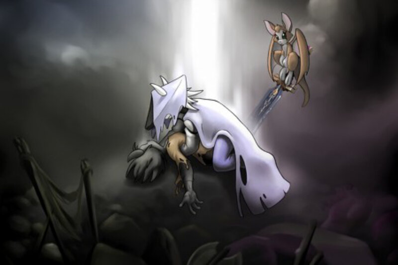 Digital Art of Two Creatures