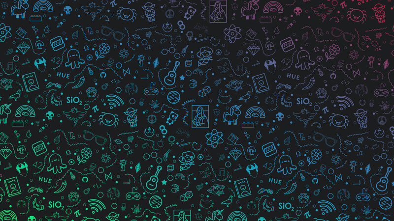 Digital Art Pattern — Blue