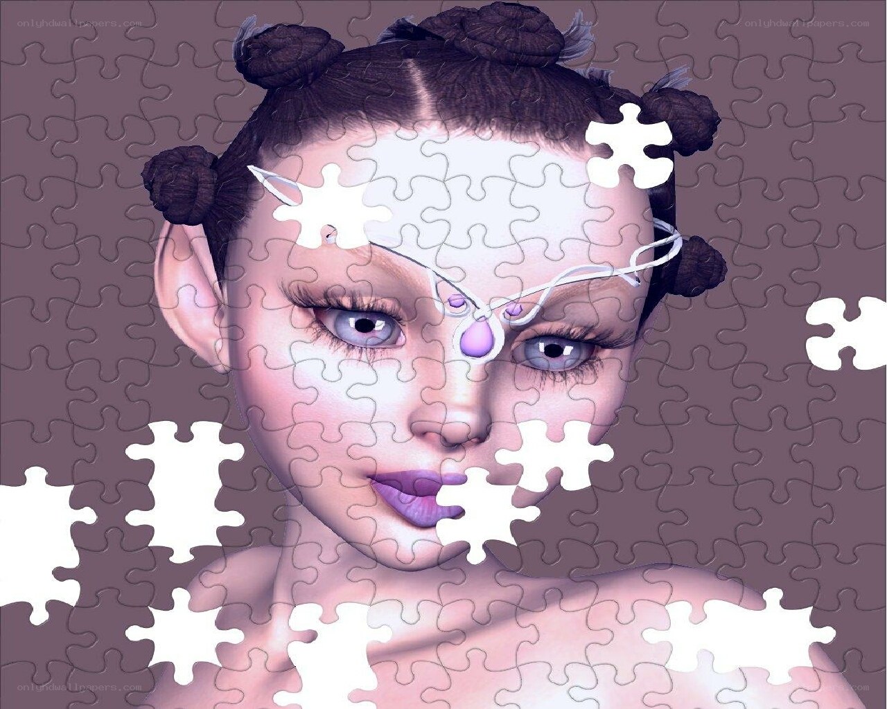 digital art puzzle portrait