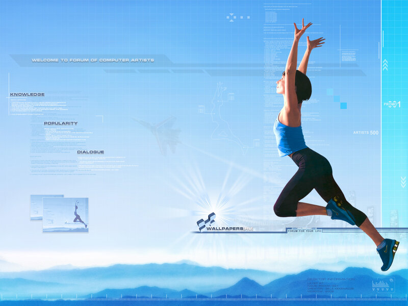 digital art with athlete