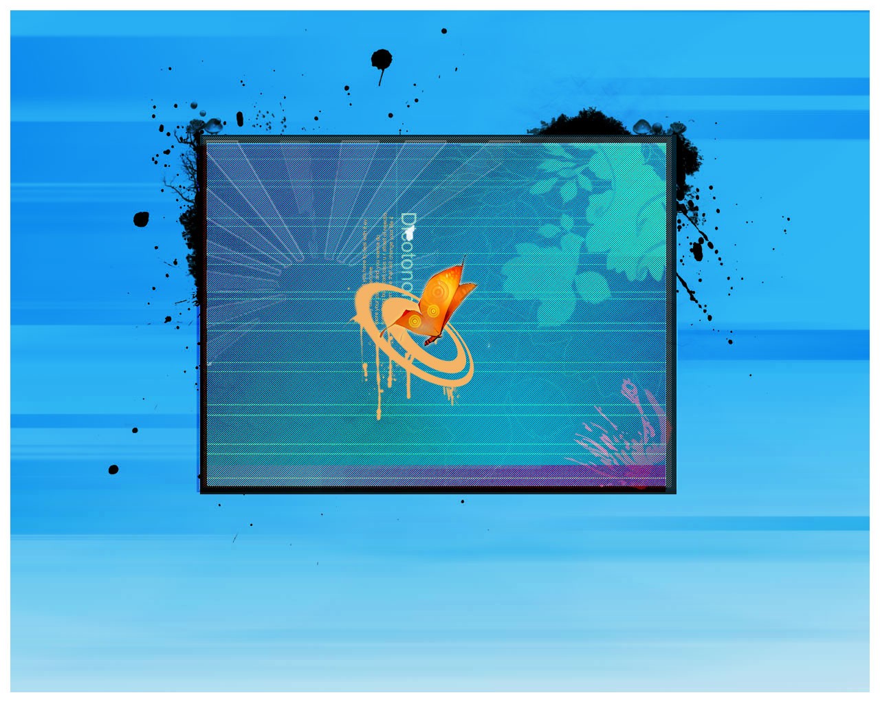 digital art with butterfly