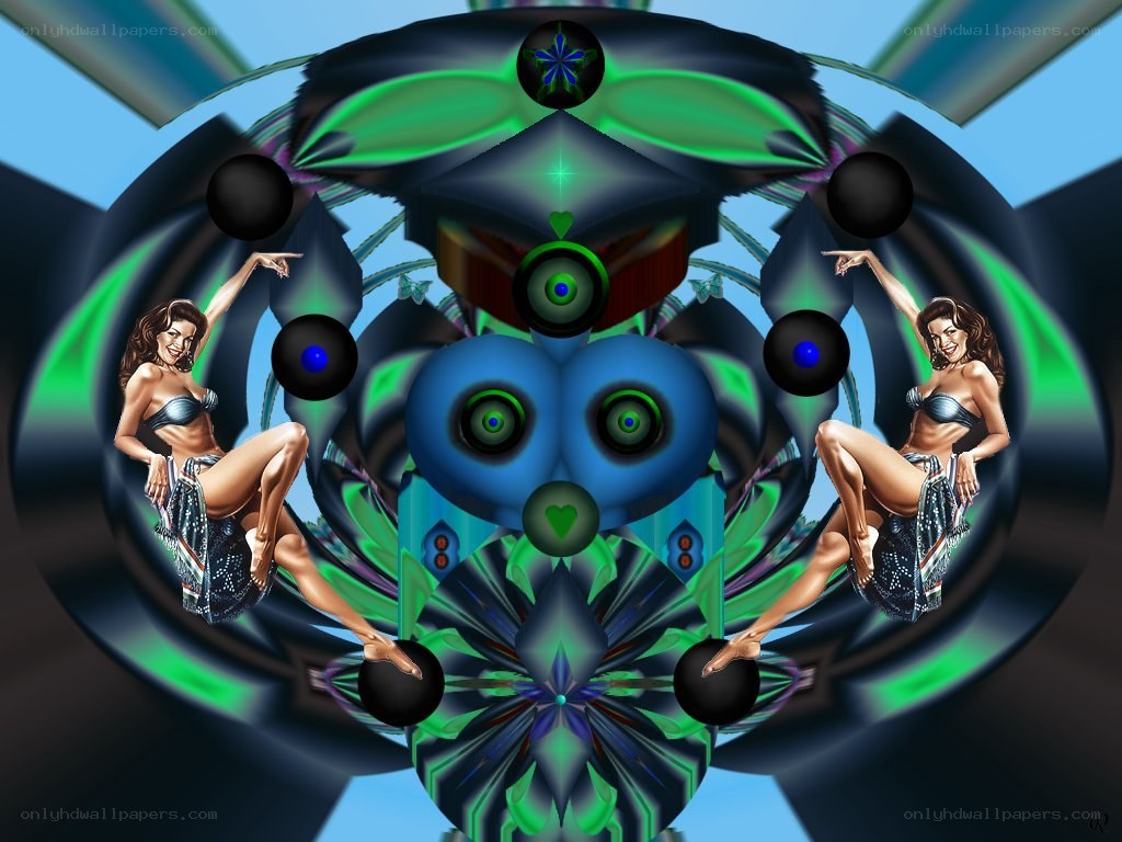 digital art with dancers