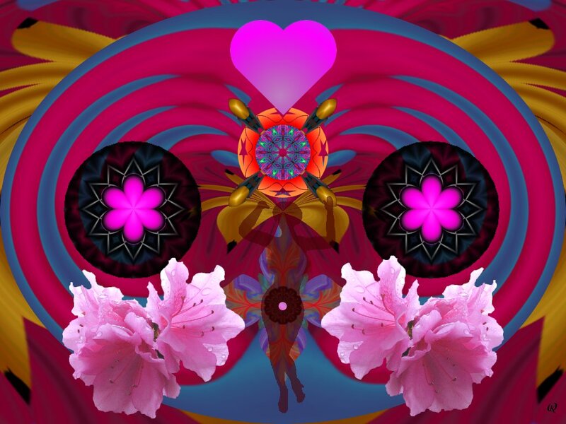 Digital Art with Flowers