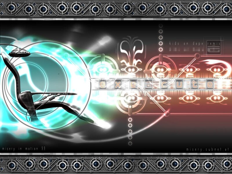 Digital Art with Glowing Elements