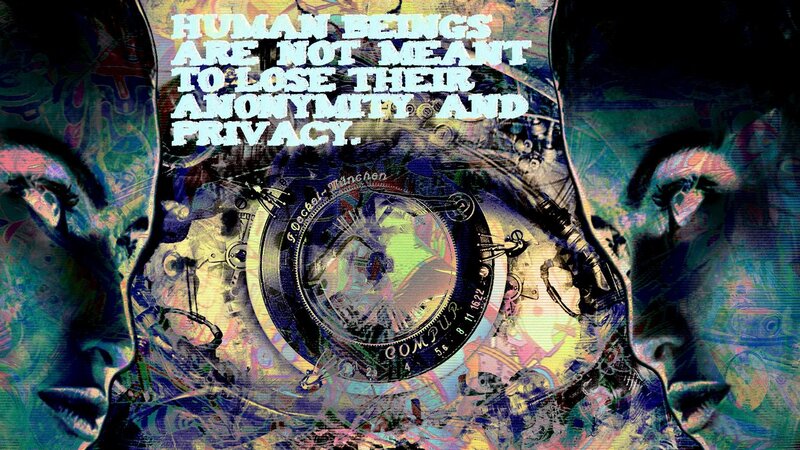 digital art with privacy message